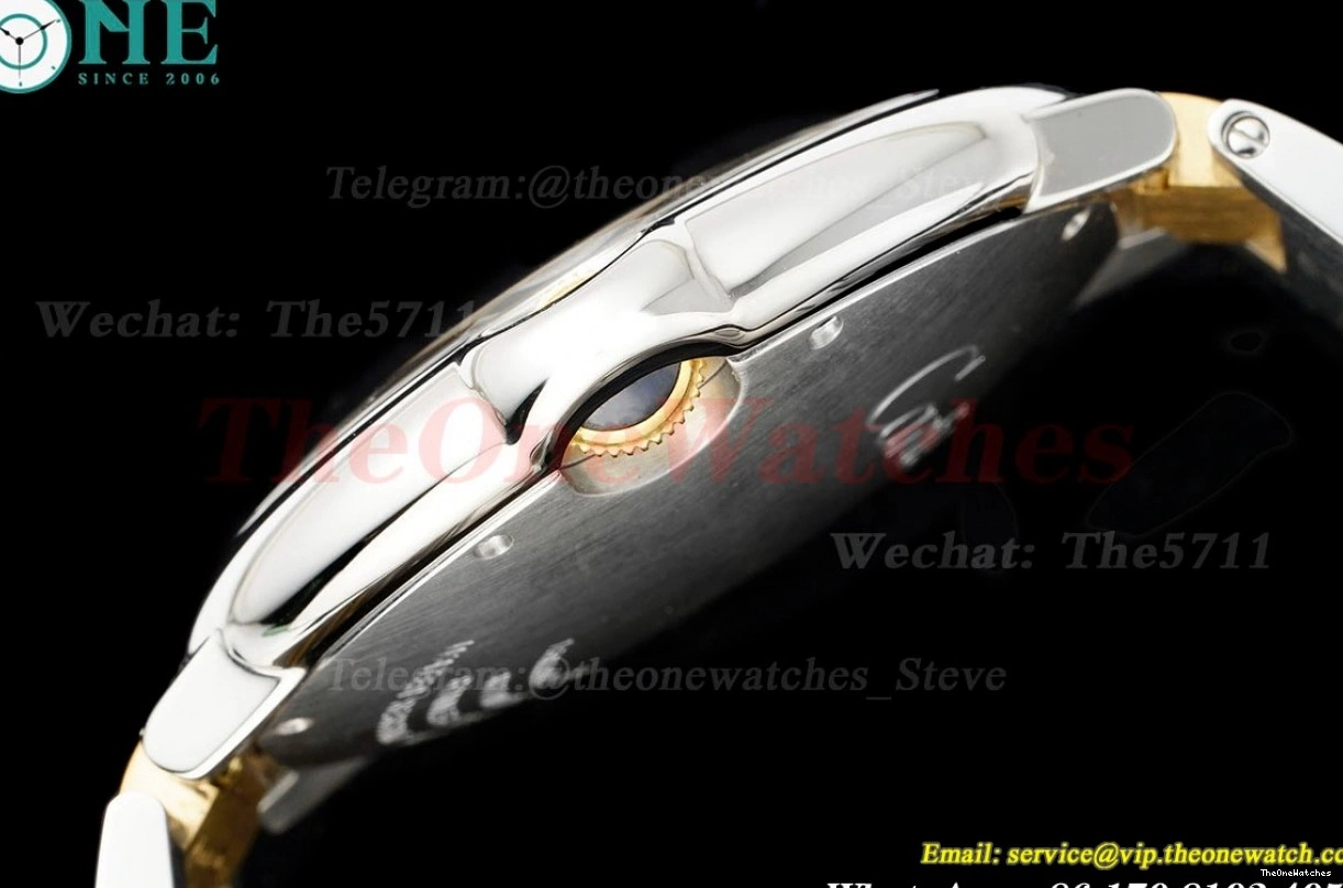 42mm A2824 SS White Dial AF Bleu Ballon Cartier YG De 0121